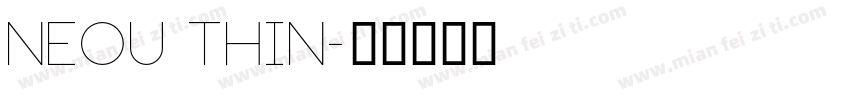 Neou Thin字体转换